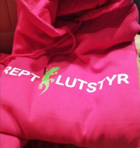 Hovedbilde Rosa Reptilutstyr hettegenser M