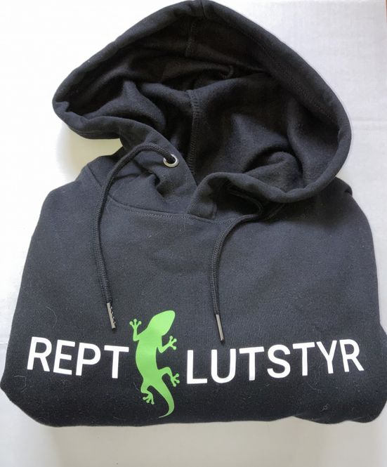 Hovedbilde Svart Reptilutstyr hettegenser m