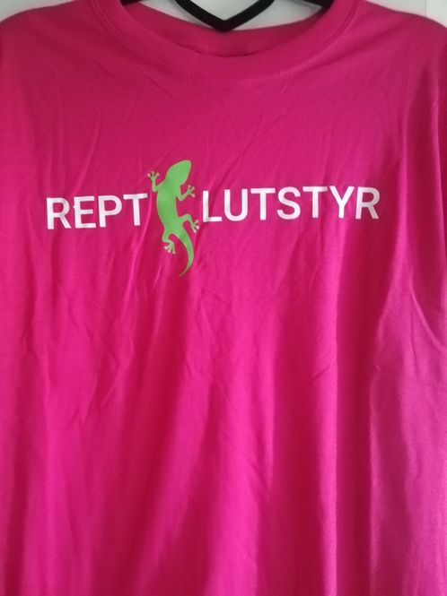 Hovedbilde Rosa Reptilutstyr t-skjorte M