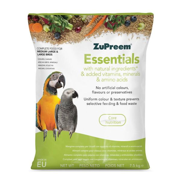 Zupreem Essentials Papeg&oslash;ye 1,5kg