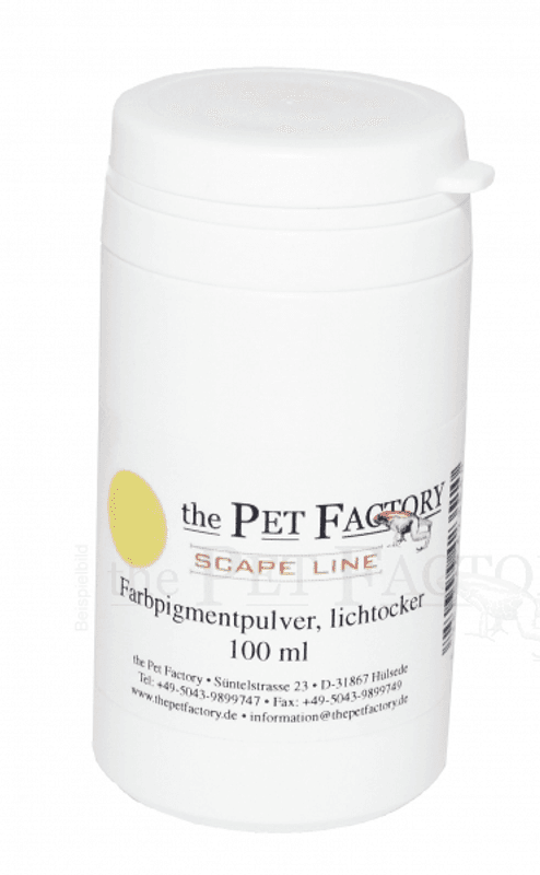 Fargepigmentpulver, lys oker, 100 ml