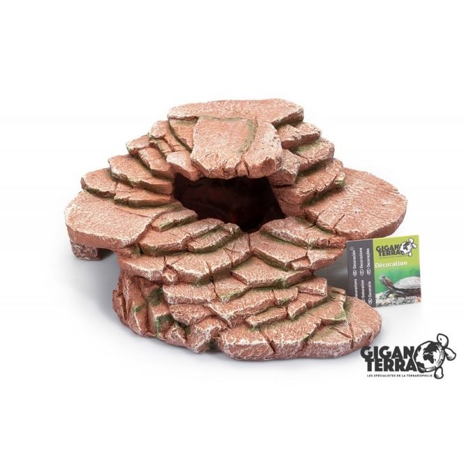 Hovedbilde Stein hule Rød 30x24x12cm