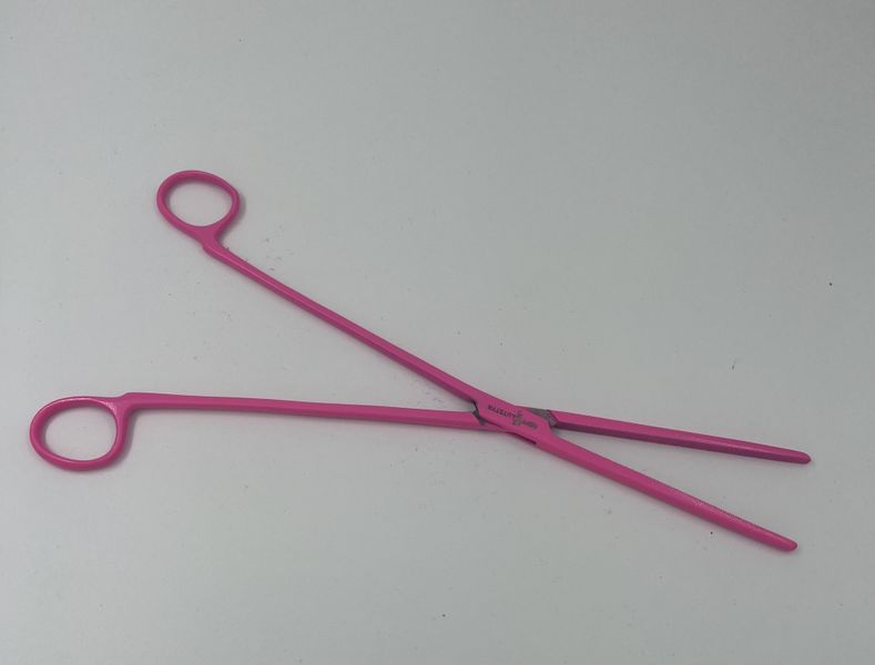 Rosa Hemostat 30cm uten lås