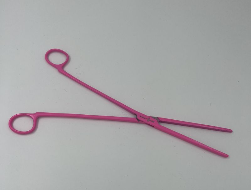 Rosa Hemostat 30cm uten lås