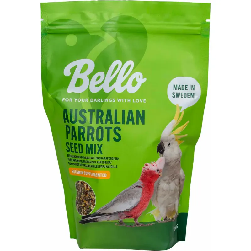  Bello australsk papegøye frøblanding 700 g