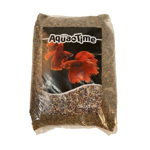 Hovedbilde Akvariegrus Mørk 2-4 mm. 10 kg.