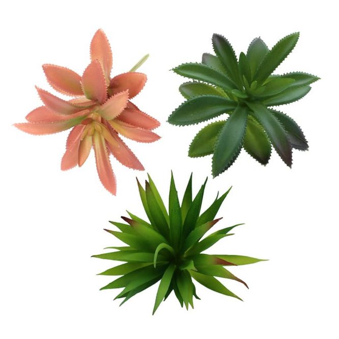 Hovedbilde HabiStat Artificial Plant  Succulent 3 Pack