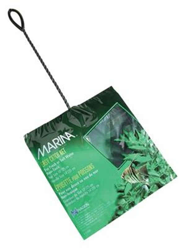 Håv svart grovmasket 25cm
