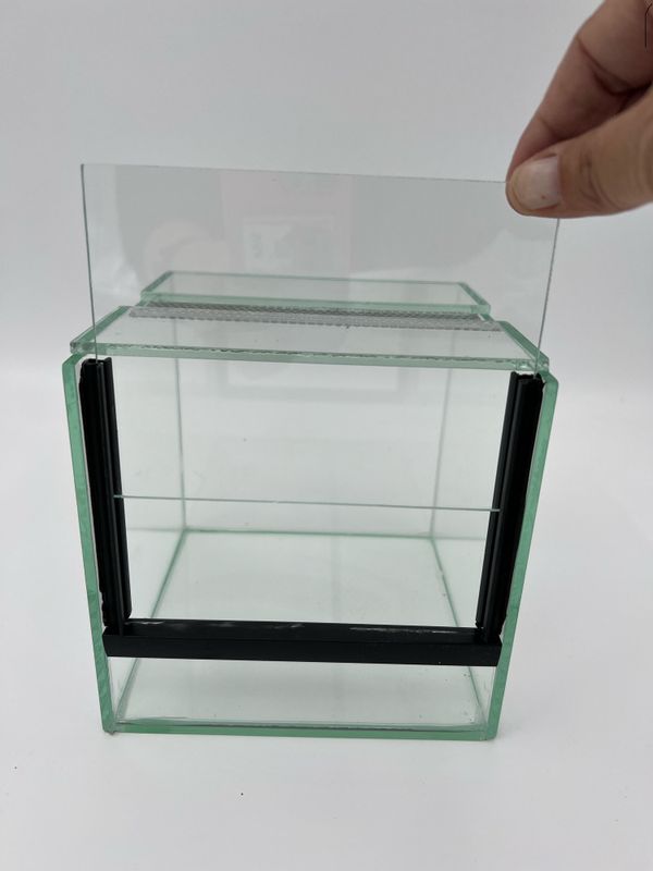 Glass terrarie med giljotin 30x30x30cm